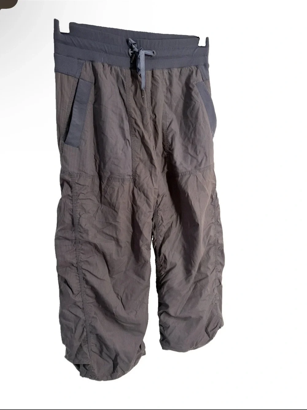 Lululemon Pants Womens Size 6 Charcoal Dance Studio Crop Drawstring Athletic